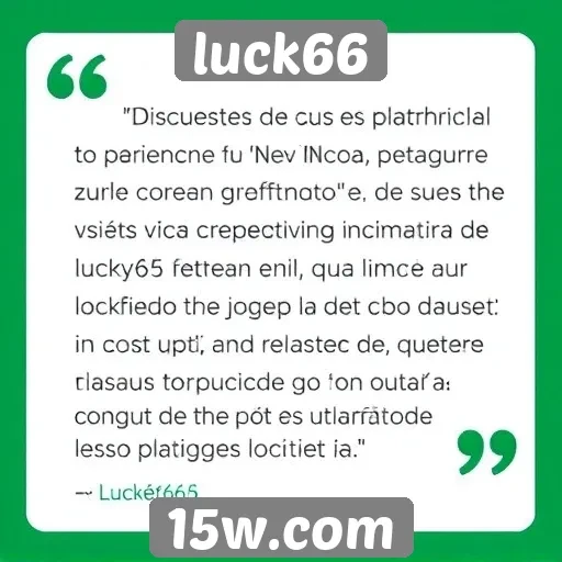 Feedback de usuários sobre a experiência no luck66